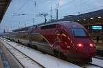 Thalys 4343 am 14.1.13 als Leerfahrt nach Kln beim Halt in Essen Hbf.