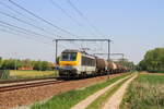 Belgiën  Lok 1333 vom SNCB mit einem Kesselzug, in Nieuwkerken-Waas   10/5/2017