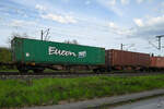 Diesen Sggmrss-Containerwagen (33 88 4961 416-3) konnte ich Anfang Mai 2021 in Lintorf ablichten.
