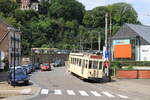 Belgium AsVI 
Preserved tram 10284 from ASVi, between Thuin station and Ville Basse, during the Tram Festival 2016 
15/8/2016