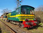 8319 (ex-SNCB) und BB 63149 (ex-SNCF) im ehem. Grenzbahnhof Treignes - 20/02/2021. Treignes ist die Endbahnhof von die linie Mariembourg - Treignes.
