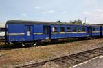 Zum Speisewagen umgebauter CFV3V M1 49.020 am 25.Juli 2026 im Depot Mariembourg.