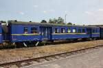 Zum Speisewagen umgebauter CFV3V M1 42.014 am 25.Juli 2026 im Depot Mariembourg.