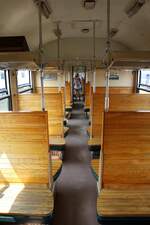 Innenansicht des CFV3V K3 Wagen 22.420 B am 25.Juli 2026 im Depot Mariembourg.