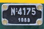 Fabrikschild der GTF / CFV3V 9008 (ex Kohlemine Monceau Fontaine Nr.