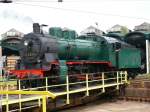 150 Jahre Eisenbahn in Luxemburg. Hier steht 64.169 der PFT (Patrimoine Ferroviaire et Tourisme) auf der Drehscheibe vor dem Lokschuppen. Aufgenommen am 09/05/2009.