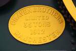 Fabrikschild des SNCB 35t Dampfkran A310.4 (ex British Army Forces, ex A221.8, sp�ter 214.3.25.00).