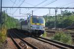 IC-A Zug nach Oostende fhrt durch den Bhf Ans (27. September 2013).