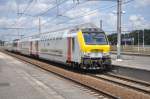 Interregiozug IR634 Noorderkempen-Antwerpen am 04.08.2012 in Bahnhof Antwerpen-Luchtbal