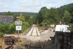 Wegen Gleisbauarbeiten wenden die Z�ge der CFB (Le Chemin de Fer Du Bocq) 250m vor dem Gare de Evrehailes-Bauche.