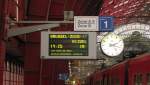 Zugzielanzeiger des IR 2836 nach Nivelles, in Antwerpen Centraal; 23.11.2011