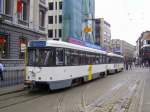 PCC 7102 von De Lijn Antwerpen, Aufnahme am 26.08.2007 an der Haltestelle Groenplaats