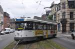 PCC 7009 von DE LIJN Antwerpen an der Ersatzhaltestelle in Hoboken, Aufnahme am 17.09.2012