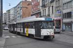 PCC 7109 von De Lijn Antwerpen, nach Anlass der Umleitung für die Tour de France, aufgenommen 06.07.2015 am Carnotstraat 