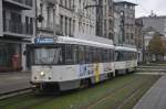 PCC 7074 von DE LIJN Antwerpen Richtung Mortsel aufgenommen 07.11.2015 am Haltestelle Driekoningenstraat