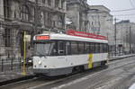 De Lijn PCC 7010 aufgenommen 07.01.2017 am Haltestelle Nationale Bank