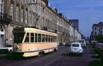 Brssel Tw 7069 in der Koningstraat / Rue Royale, 22.05.1991.