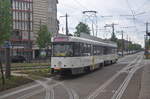 De Lijn Antwerpen PCC7061 auf Linie 24 Schoonselhof-Centraal Station, aufgenommen 13.05.2017 am Haltestelle Zwaantjes 