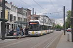 De Lijn Antwerpen Siemens/DWA 7220 auf Linie 24 Abschnitt Centraal Station-Schoonselhof, aufgenommen 13.05.2017 am Haltestelle Abdijstraat