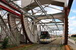 Belgium, Antwerpen  Tram 7274 on line 24 at the Mexicobrug  11/7/2020