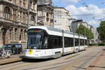 Belgium, Antwerpen  Tram 3311 on line 10 at the Nationale Bank  29/7/2019