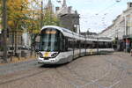 Belgi�n Antwerpen
Stra�enbahnwagen 7406 auf die, wegen Bauarbeiten,  umgeleitete Linie 24 Eilandje - Nationale Bank ist am Leopoldplaats zu sehen
26.9.2026