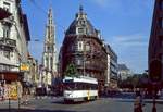 Antwerpen Tw 2025 in der Nationale Straat, 03.08.1991.