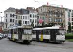 TW7002 und TW7082, als Fahrschule am Koningin Astridplein in Antwerpen am 17.Juli 2011