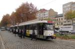 DE LIJN 7154 als Linie 24 (Schoonselhof - Silsburg), an der Haltestelle Teniers in Antwerpen; 23.11.2011