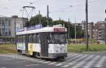 PCC 7019 von DE LIJN Antwerpen, aufgenommen 15/08/2012 am Haltestelle P & R Olympiade