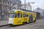 PCC 7016 von De Lijn Antwerpen am Haltestelle Nationale Bank, aufgenommen 21.01.2015