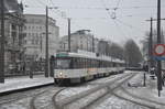 De Lijn PCC 7117 aufgenommen 07.01.2017 am Haltestelle Nationale Bank