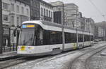 De Lijn Albatros 7344 aufgenommen 07/01/2017 am Haltestelle Nationale Bank