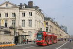 Belgiën, Brussel, STIB  Strassenbahnwagen 2007, Linie 93, rue Royale  29/8/2013