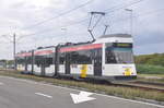 De Lijn Kusttram 6016 BN/ACEC, aufgenommen 23.07.2017 am Haltestelle Blankenberge Duinse Polders