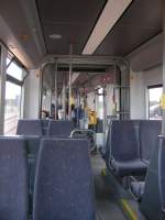 Innenansicht des Tramwagens 7268 der Linie  de Kusttram .