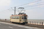 Belgium  125th Anniversary Coastal tramline Knokke - Oostende - De Panne  Preserved tramway 9093 in Raversijde  12/6/2010