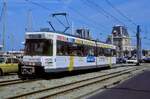 Oostende, Kust Tram, 6000, Oostende Station, 04.08.1991.
