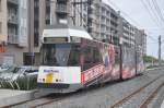 BN 6002 von De Lijn Kusttram aufgenommen 03.06.2015 in Blankenberge am Haltestelle Pier