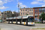 Belgium, Antwerpen  Tram 7214 on line 9 at Berchem Station  3/7/2016