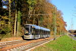 Belgium Brussels
Tram 3237 on a trial run, avenue de Tervuren near rond-point Ravenstein 
7/11/2025

The end of service for the 7700/7800 series trams is approaching. Many trams have already been sent to the scrapyard. The remaining trams still operate regular services on lines 39 and 44. Since this summer, they have been supplemented by trams from the 7900 series. These, in turn, are gradually being replaced by TNG trams from the 3200 series on their traditional lines.
This is a trial run. These trams dont ride on regular services on line 44.