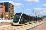 TEC Liège  Tramway 5107 in Coronmeuse, during trials before the opening of the line.