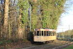 Brussels, Belgium  Circulation of preserved tramway 1505 on avenue de Tervuren  15/12/2013