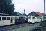 Tramsite Schepdaal__Tram-Museum im fr�heren, bis 1970 genutzten Depot Schepdaal in der Gemeinde Dilbeek westlich Br�ssel.__13-08-1974 