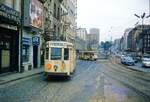 SNCV Br�ssel__Tw 10478 auf Linie 'BW' (Br�ssel-Wemmel) in der City. Im Hintergrund PCC-GTw.__13-08-1974
