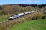 Belgiën  Lok 186 182 vom Lineas zieht der BASFzug Ludwigshafen - Antwerpen in Gemmenich  1/4/2026