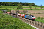 Belgien 
Lok 186 505 von Lineas zieht einem BASFzug Antwerpen - Ludwigshafen, in Hindel 
30/4/2026