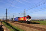 Belgi�n  Lok 1266 084 von BLSCN zieht einem Containerzug in Warsage  15/10/2026