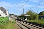 Blick auf die Bahnsteige in Spa. Der Mittelbahnsteig ist seit Jahren überflüssig und verwildert seitdem.

Spa 15.09.2024 
