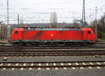 186 333-1 DB-Schenker rangiert in Aachen-West.